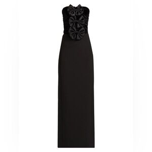 Ronny Kobo Constance Bow Cut-Out Column Gown